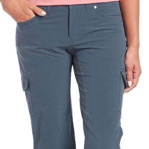 Kuhl freeflex roll-up pants in Rainstorm color - grayish blue